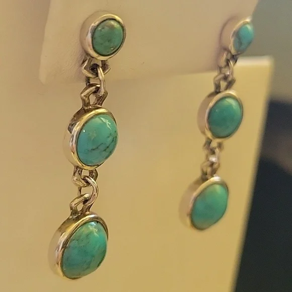 Whitney Kelly 925 Turquoise Earrings - Picture 3 of 7